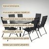 Zahradní set 150x90 pro 6 osob V136 černá