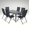 Zahradní set 150x90 pro 6 osob V136 černá