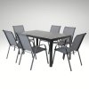 Zahradní set 150x90 pro 6 osob DK304S antracit/šedá