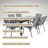 Zahradní set 150x90 pro 6 osob DK304S antracit/šedá