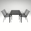 Zahradní set pro 4 osoby DK302S antracit/šedá