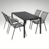 Zahradní set pro 4 osoby DK302S antracit/šedá