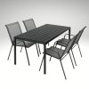 Zahradní set pro 4 osoby DK302S antracit/šedá