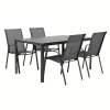 Zahradní set pro 4 osoby DK302S antracit/šedá