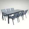 Zahradní set 150x90 pro 6 osob DK303S antracit/šedá