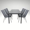 Zahradní set 150x90 pro 6 osob DK303S antracit/šedá