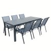 Zahradní set 150x90 pro 6 osob DK303S antracit/šedá