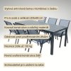 Zahradní set 150x90 pro 6 osob DK303S antracit/šedá