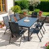 Zahradní set 205x90 pro 8 osob V138 černá
