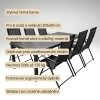 Zahradní set 205x90 pro 6 osob V137 černá