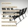 Zahradní set 205x90 pro 6 osob V137 černá