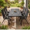 Zahradní set 205x90 pro 6 osob V137 černá