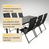 Zahradní set 205x90 pro 6 osob V137 černá