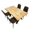 Jídelní set pro 4 osoby 160x90 cm dub-hnědá VJS216-40H