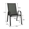 Stohovatelná zahradní židle černá TK2060 D 8