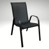 Stohovatelná zahradní židle černá TK2060 D 5