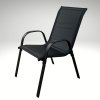 Stohovatelná zahradní židle černá TK2060 D 3