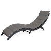 Zahradní lehátko konstrukce hliník šedá AZL103S