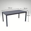 Venkovní zahradní set 150x90 pro 4 osoby DK302-S šedý