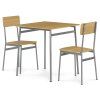 Jídelní set s 2 židlemi 70x70 cm dekor dub AJSA108D