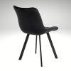 Jídelní set pro 6 osob 160x90 cm dub noha X černá židle VJS236-6C-S