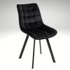 Jídelní set pro 6 osob 160x90 cm dub noha X černá židle VJS236-6C-S