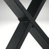 Jídelní set pro 6 osob 160x90 cm dub noha X černá židle VJS236-6C-S