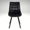 Jídelní set pro 6 osob 160x90 cm dub noha X černá židle VJS236-6C-S