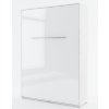 Výklopná manželská postel 140 cm v bílém lesku typ CP 01P KN632