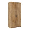 Šatní skříň 90 cm s dveřmi a korpusem v dekoru dub lefkas KN1008