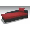 Pohodlná válenda 80x200 cm v červené a černé barvě v provedení pravá KN298