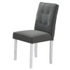 Pohodlná jídelní čalouněná židle v šedé barvě KN425