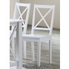 Dřevěná jídelní židle v bílé barvě KN1211