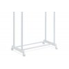 Stojan na šaty dvojramenn bílý chrom ANS104B