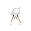 Plastová jídelní židle, bílá ALBINA WT-OBR2-1 new