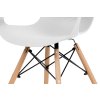 Plastová jídelní židle, bílá ALBINA WT-1