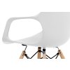Plastová jídelní židle, bílá ALBINA WT-4