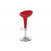 Barová židle červená plast AUB-9002 RED-OBR1 new