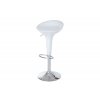 Barová židle bílá plast AUB-9002 WT-OBR1 new