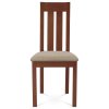 Jídelní židle dřevěná dekor třešeň a potah béžová látka BC-2602 TR3-1