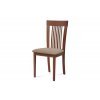 Jídelní židle dřevěná dekor třešeň a potah krémová látka BC-3940 TR3-OBR1 new