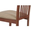Jídelní židle masiv buk barva třešeň látkový béžový potah AJZ134T