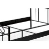 Postel dvoulůžková 140x200 kovová černý matný lak APL102C