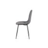 Jídelní židle očalouněná šedou ekokůží s designovým prošitím CT-393 GREY-2