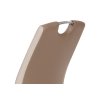 Jídelní židle koženka světle hnědá s cappucino boky DCL-406 COF-4