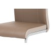 Jídelní židle koženka světle hnědá s cappucino boky DCL-406 COF-1