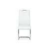 Jídelní židle koženka bílá chrom AJZ162B