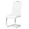 Jídelní židle koženka bílá chrom AJZ162B
