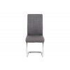 Jídelní židle pohupovací chrom a šedá látka DCL-427 GREY2 - 3