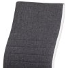 Jídelní židle chrom a šedá látka s bílou ekokůží DCL-433 GREY2 - 3